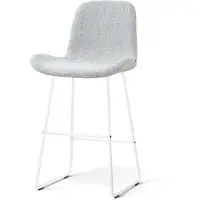 Nolon Nino-Fé barkruk grijs melange - wit onderstel - 75 cm