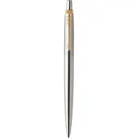 Parker Jotter Gel pen | Roestvrij staal met goud detail | Medium punt zwarte inkt (0,7 mm)