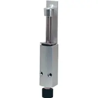 Woelm deurvastzetter 1222.02 Alu.zilverkleur.gelakt.slaghoogte 60mm deurmontage - 1222.02
