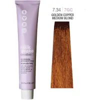 Milk shake Creative Conditioning Permanent Colour 7.34-7GC Golden Copper Medium Blond 100 ml