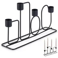 Home Styling Collection Kandelaar Zwart 27 X 7 X 15,7 Cm