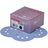 Smirdex Schuurpapier 125mm rond | P500 | 8 gaten | Ceramic line | Velcro discs | Professionele kwaliteit | 100 stuks in doos | Autoschadeherstel