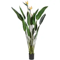 Buitengewoon Boet Kunstplant Strelitzia met Bloem - 150 cm