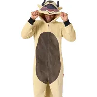 Avatar - Le Dernier Maître De L'Air Appa Onesie - Volwassen Verkleedkleding - Avatar Kostuum - Carnavalkleding - Pyjama - Chill Pak - Maat XL