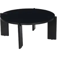 Sweeek - Ronde salontafel in massief hout 80cm - reva