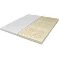 Tuur - Original Topper 140x200 - 100% Natuurlatex Matras Topper - Tweepersoons Topmatras - Matrastopper - Toppermatras - 7 Ergonomische Comfortzones - 8 cm Hoog - 1 topper: 2 zijdes