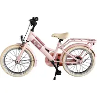 Kyoso Kinderfiets 16" Blossom Breeze met remnaaf - mat roze