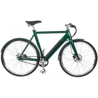 Qivelo Retro – Groen – Elektrische Fiets – Lichtgewicht 15kg – 504Wh intube accu – Riemaandrijving