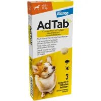 AdTab anti vlo kauwtabletten voor de hond +5,5-11kg - per verpakking