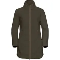 Jack Wolfskin - Women's High Curl Coat - Fleecevest M, olijfgroen
