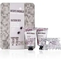Accentra Badeset MEN'S WORLD in Geschenkbox aus Blech, inkl. 50ml Body Wash, 50ml After Shave Balm, Multi-Too