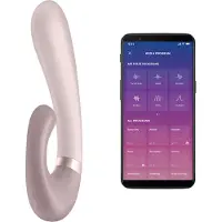 Satisfyer Heat Wave - App-gestuurde verwarmende vibrator (beige)
