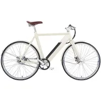 Qivelo Retro – Wit – Elektrische Fiets – Lichtgewicht 15kg – 504Wh intube accu – Riemaandrijving