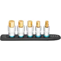 Hazet SmartRail · Flexibele kunststof opsteekstrip 986G-SR/5 · 1/2 inch (12,5 mm) vierkant hol · Binnen-zeskant-profiel · 5-delig · 12 · 14 · 17 · 19 · 22