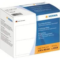 Herma Frankeeretiketten 4318 Klevend Wit 130 x 40 mm 500 Vellen à 2 Etiketten