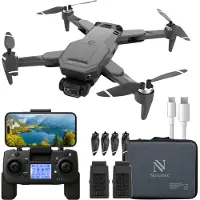 Nuvance - Drone met Camera en GPS - 1080p Mini Camera - Inclusief Opbergtas en 2 Accu's