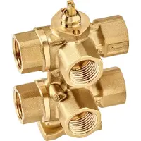 Belimo 6-Weg Regelklep Rp1/2 Kvs0.63 24VAC/DC 75s 2-10V 1Nm IP40 R3015-P63-P63-B1/CQ24A-SR