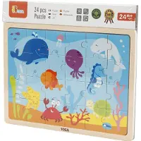 Viga Toys Legpuzzel Oceaan 24 Stukjes