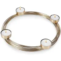 Home Styling Collection Waxinelichthouder Goud 28,5 X 28,5 X 3,5 Cm