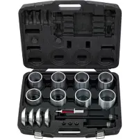 Ks Tools 700.1800 Set druk- en trekhulzen, in kunststof koffer, 22-delig