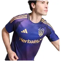 Adidas La Galaxy 25/26 Authentic Away Short Sleeve T-shirt Paars 2XL Man