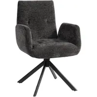 HOMCOM Accentstoel Polyester, meerlaags bord 60L x 61B x 88H cm Zwart