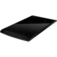 Taurus Darkfire Domino, zwart, werkblad, 31 cm, inductiekookplaat met zones, 2 zones, 2 zones