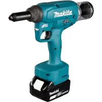 Makita DRV 250 RFJ accu-blindklinkapparaat 18 V 20 kN borstelloos + 2x accu 3,0 Ah + oplader + Makpac