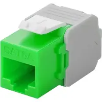 Goobay Keystone RJ45 | Cat6a U/UTP (Groen)
