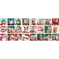 Eurographics Puzzle Adventskalender - Christmas Whiskers Puzzel (24x50 stukjes)