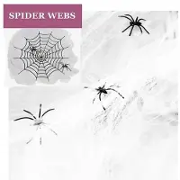 Springos Halloween Decoratie - Spinnenweb - 1.9 M