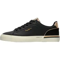 Pepe Jeans Sneakers laag 'Kenton Campus' goud / zwart