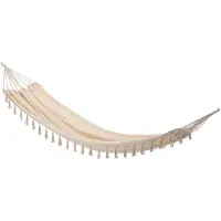 Progarden - Hangmat - 200x100 cm - Beige - Katoen/Polyester