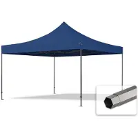 TOOLPORT 4x4 m Easy up partytent, PREMIUM staal 40mm, blauw
