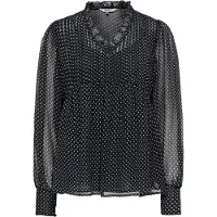 ONLY Blouse 'ONLFEDJA' zwart / wit
