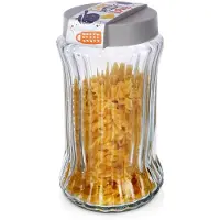 Excellent houseware - Glazen Container - 1.6L - Transparant - Met Deksel