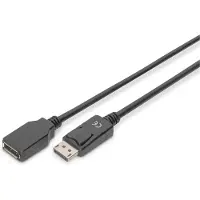 Digitus AK-340200-020-S DisplayPort-kabel DisplayPort Verlengkabel DisplayPort-stekker, DisplayPort-bus 2.00 m Zwart