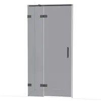 Maxaro Diamond Douchedeur | 100 cm Zwart chroom Rookglas Draaideur | Douchedeur | Douchedeur Draaibaar | Douchedeur op maat