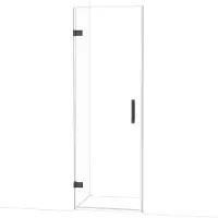 Maxaro Diamond Douchedeur | 70 cm Zwart chroom Helder glas Draaideur