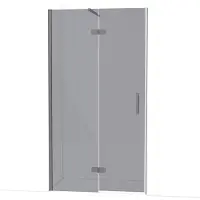 Maxaro Diamond Douchedeur 110 cm Zwart metaal Rookglas Draaideur | Douchedeur | Douchedeur Draaibaar | Douchedeur op maat