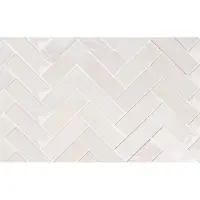 Sartoria Wandtegel visgraat wit Tbrick 16x5cm seashell glans gerectificeerd