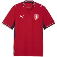Puma Tricot 'Tschechien 2026' kersrood / zwart / wit