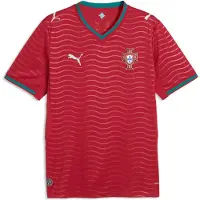 Puma Tricot 'Portugal 2026' smaragd / vuurrood / lichtrood / wit