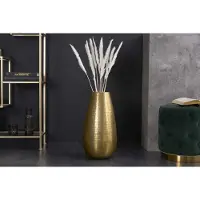 Invicta Elegante Vaas ORIENT 50cm goud in Grid Hammerschlag Design - 41549