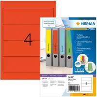 Herma Ordneretiketten, A4, 192 x 61 mm, rood, permanent hechtend
