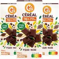 CEREAL 3x Chocoladetablet Puur 85 gr