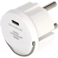 Brennenstuhl USB C-stopcontactadapter | wit | 2,4A - 1508110010