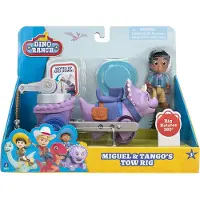 DINO RANCH Miguel en Tango?s Tow Rig Voertuig - 5? Dino Tango en 3? Rancher Miguel - Verzamelbare Speelgoed voor Kinderen