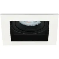 HOFTRONIC™ Durham dimbare LED inbouwspot - Kantelbaar - Vierkant - Verzonken - Wit - 5W - GU10 - Plafondspots - 4000K neutraal licht - IP20
