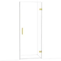 Maxaro Diamond Douchedeur | 80 cm Goud Helder glas Draaideur